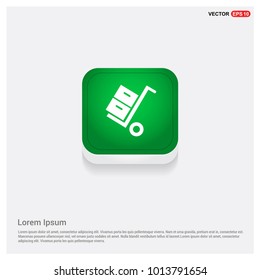 cart icon Green Web Button