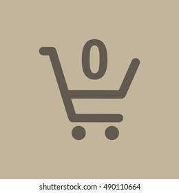 Cart icon illustration isolated vector sign symbol