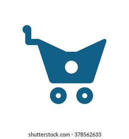  Cart  icon,  isolated. Flat  design.