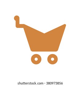  Cart  icon,  isolated. Flat  design.