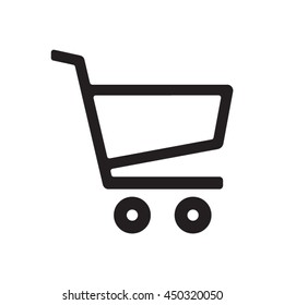 Cart    icon,  isolated. Flat  design.