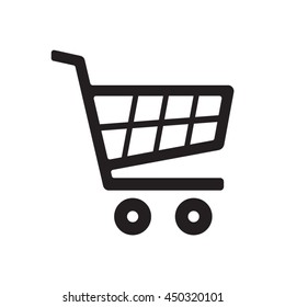 Cart    icon,  isolated. Flat  design.
