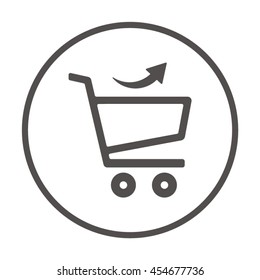 Cart    icon,  isolated. Flat  design.