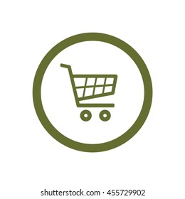 Cart    icon,  isolated. Flat  design.