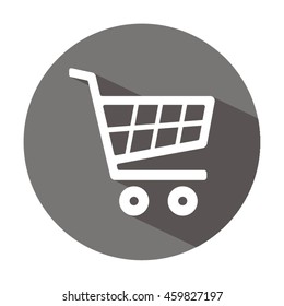 Cart    icon,  isolated. Flat  design.