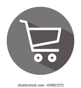 Cart    icon,  isolated. Flat  design.