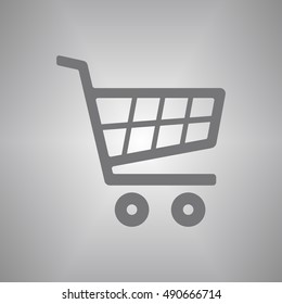 Cart   icon,  isolated. Flat  design.