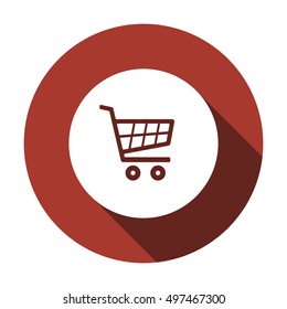 Cart    icon,  isolated. Flat  design.