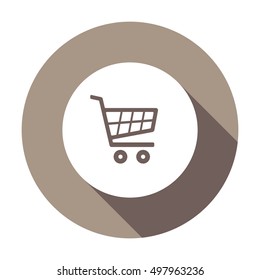 Cart    icon,  isolated. Flat  design.