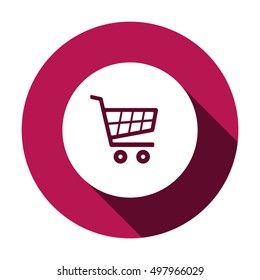 Cart     icon,  isolated. Flat  design.