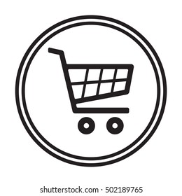 Cart    icon,  isolated. Flat  design.