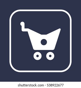  Cart   icon, isolated. Flat  design. 