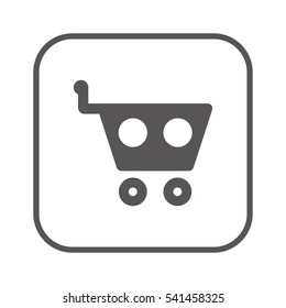   Cart   icon,  isolated. Flat  design.