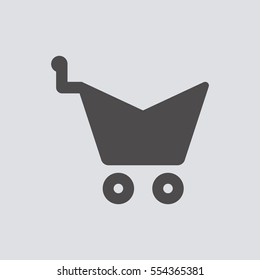  Cart   icon, isolated. Flat  design. 