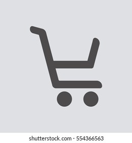  Cart   icon, isolated. Flat  design. 
