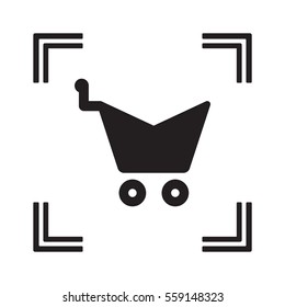  Cart   icon, isolated. Flat  design. 
