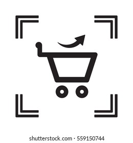  Cart   icon, isolated. Flat  design. 