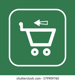  Cart  icon, isolated. Flat design. 