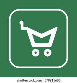  Cart   icon, isolated. Flat  design. 