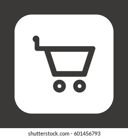   Cart   icon,  isolated. Flat  design.