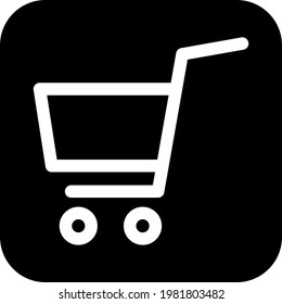 Cart icon isolated vector image.