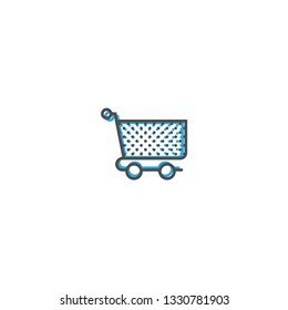 cart icon line design. Business icon vector illustration design