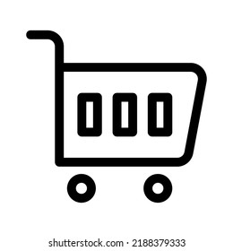 cart icon or logo isolated sign symbol vector illustration - high quality black style vector icons
