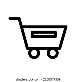 cart icon or logo isolated sign symbol vector illustration - high quality black style vector icons
