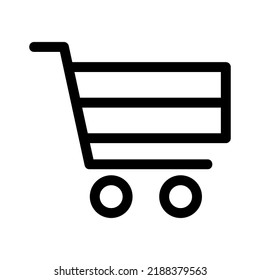 cart icon or logo isolated sign symbol vector illustration - high quality black style vector icons

