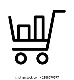 cart icon or logo isolated sign symbol vector illustration - high quality black style vector icons
