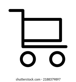 cart icon or logo isolated sign symbol vector illustration - high quality black style vector icons

