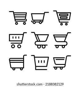 cart icon or logo isolated sign symbol vector illustration - Collection of high quality black style vector icons
