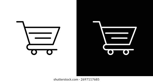 Carrito icono Logo. Ilustración vectorial. Ilustración EPS.