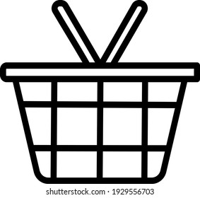 Cart icon outline for e-commerce website