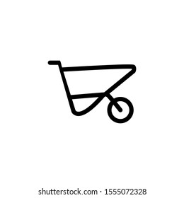 cart icon outline style template. Trendy style, vector eps 10 