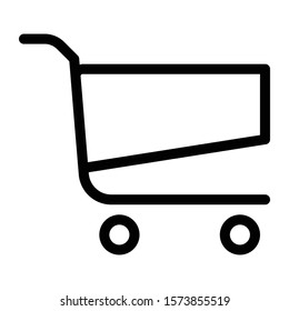 cart icon outline vector design
