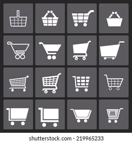 cart icon set