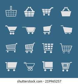 cart icon set