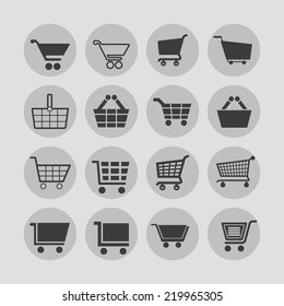 cart icon set