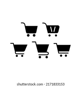 Ilustración de diseño del símbolo del vector conjunto de iconos de carro
