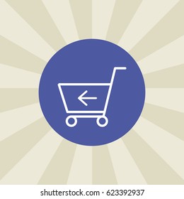cart icon. sign design background