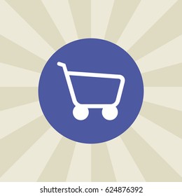cart icon. sign design. background