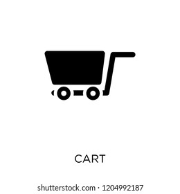 Cart icon. Cart symbol design from Ecommerce collection. Simple element vector illustration on white background.