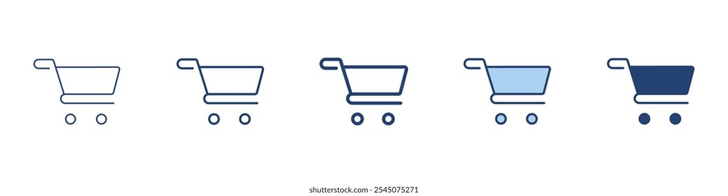 Icono de Carrito Conjunto de símbolos colección