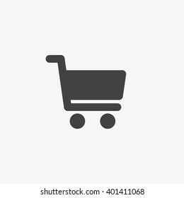 Cart Icon in trendy flat style isolated on grey background. Shopping symbol for your web design, logo, UI. Vector illustration, EPS10.