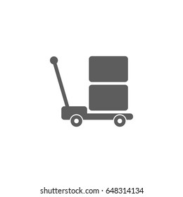 Cart icon in trendy flat style isolated on white background. Symbol for your web site design, logo, app, UI. Vector illustration, EPS