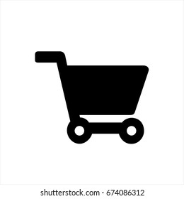 Cart icon in trendy flat style isolated on background. Cart icon page symbol for your web site design Cart icon logo, app, UI. Cart icon Vector illustration, EPS10.