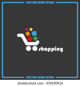 Cart icon vector.