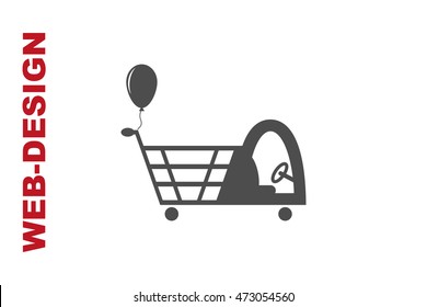 Cart Icon Vector, author portfolio web-design