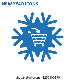 Cart Icon Vector flat design style